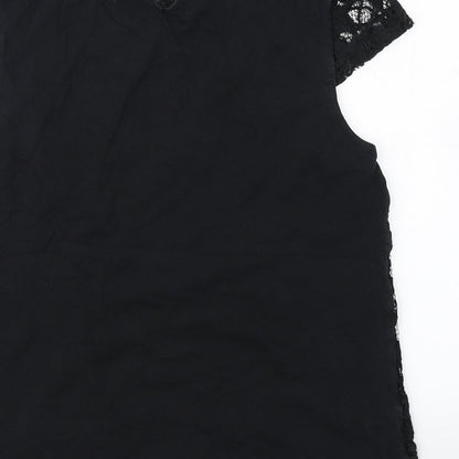 Dorothy Perkins Womens Black   Basic T-Shirt Size 12