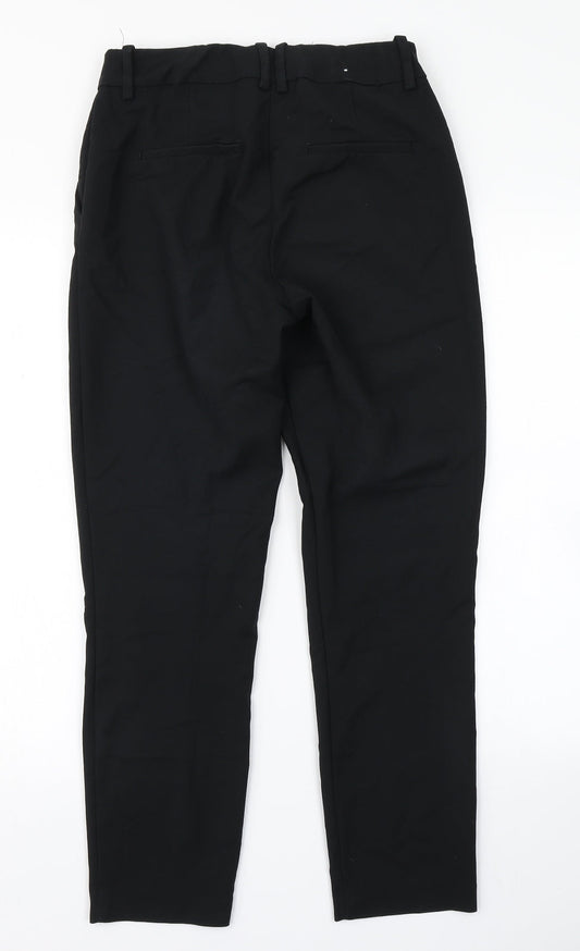 Womens UK Size 8 H&M Regular Fit Dress Pants Black Trousers