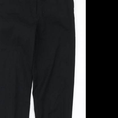 Womens UK Size 8 H&M Regular Fit Dress Pants Black Trousers
