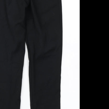 Womens UK Size 8 H&M Regular Fit Dress Pants Black Trousers