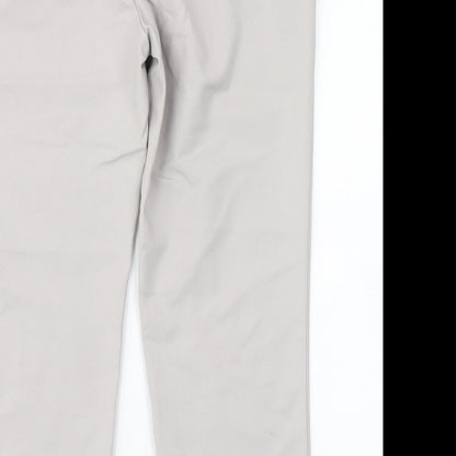 Mango Womens Grey   Pedal Pusher Trousers Size 12 L24 in