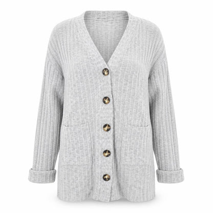 Womens UK Size M Dorothy Perkins Grey Cardigan Jumper