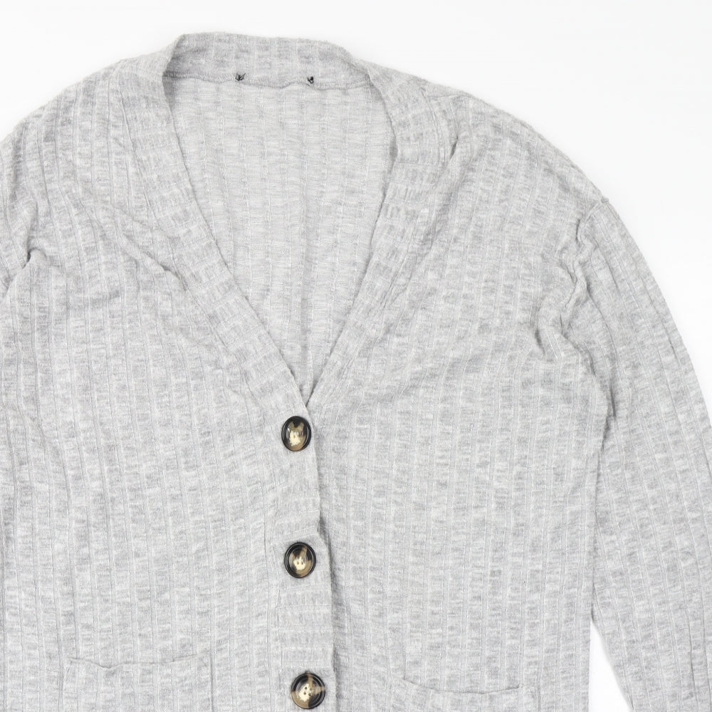 Womens UK Size M Dorothy Perkins Grey Cardigan Jumper