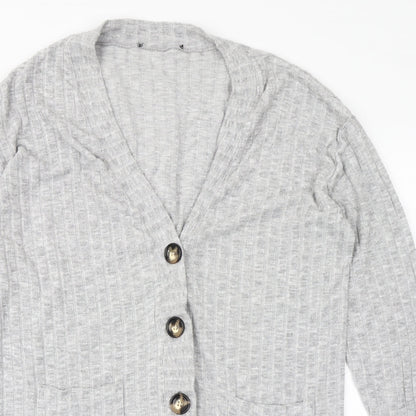 Womens UK Size M Dorothy Perkins Grey Cardigan Jumper