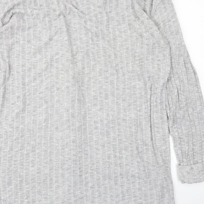 Womens UK Size M Dorothy Perkins Grey Cardigan Jumper