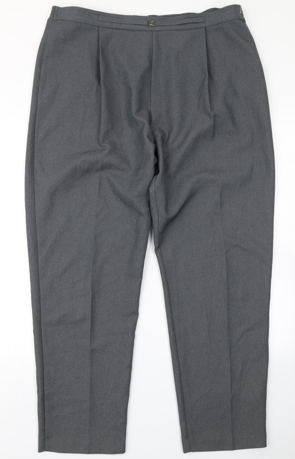 Womens UK Size 18 Berkertex Regular Fit Dress Pants Grey Trousers