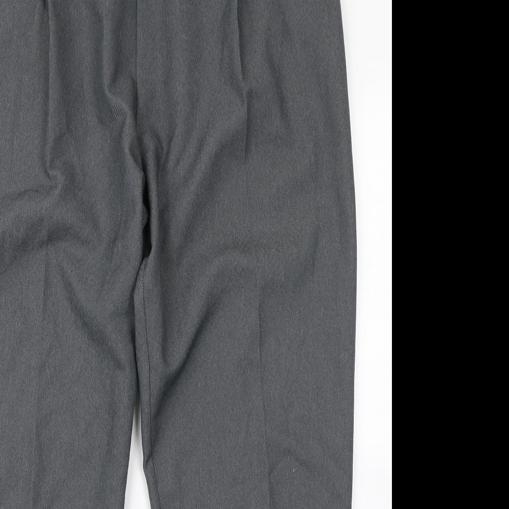 Womens UK Size 18 Berkertex Regular Fit Dress Pants Grey Trousers