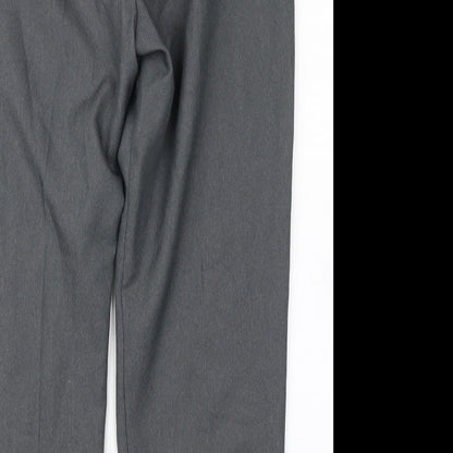Womens UK Size 18 Berkertex Regular Fit Dress Pants Grey Trousers