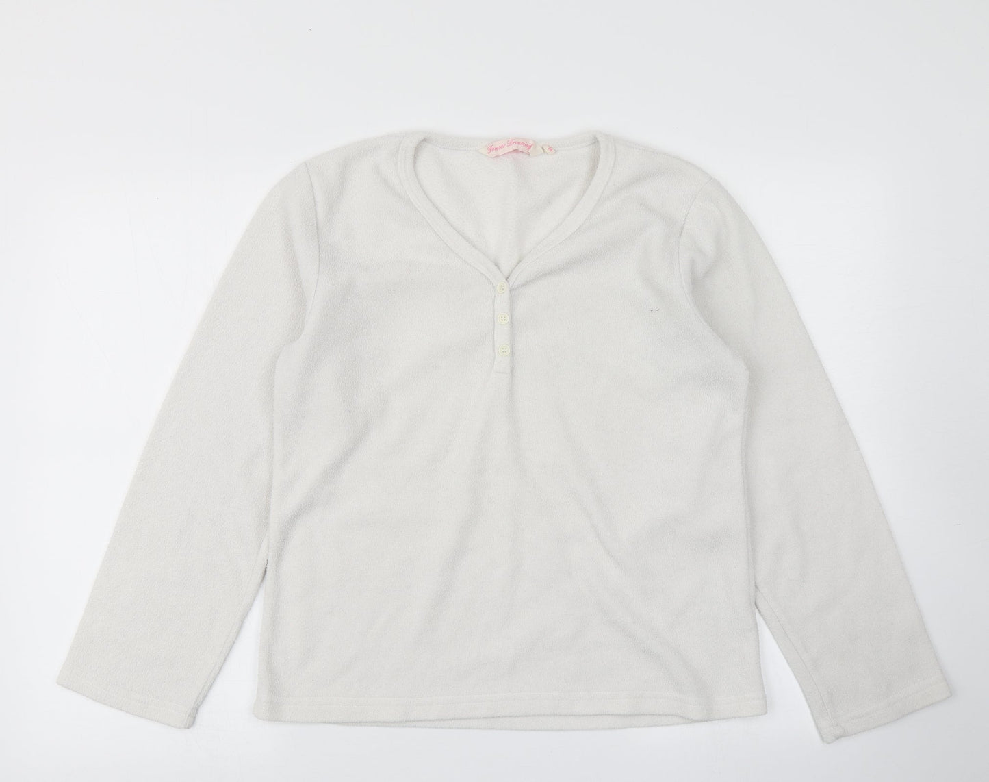 Womens UK Size M Forever Dreaming White Pullover Sweatshirt