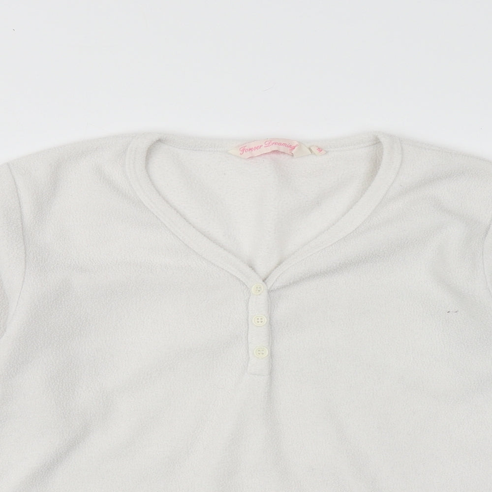 Womens UK Size M Forever Dreaming White Pullover Sweatshirt