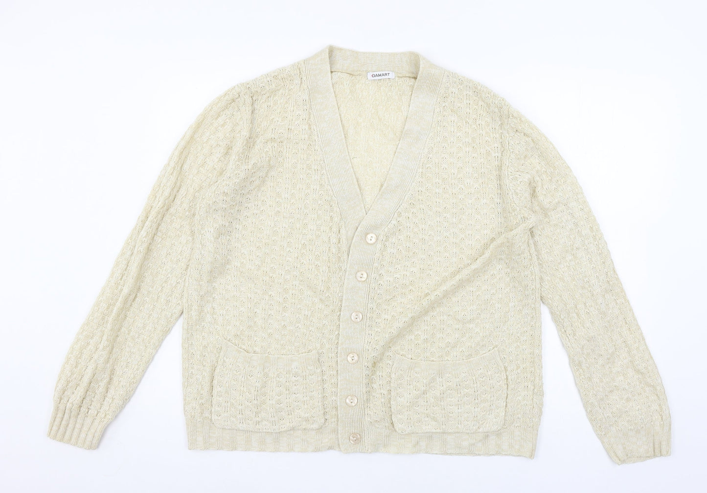 Womens UK Size 10 Damart Ivory Cardigan Jumper