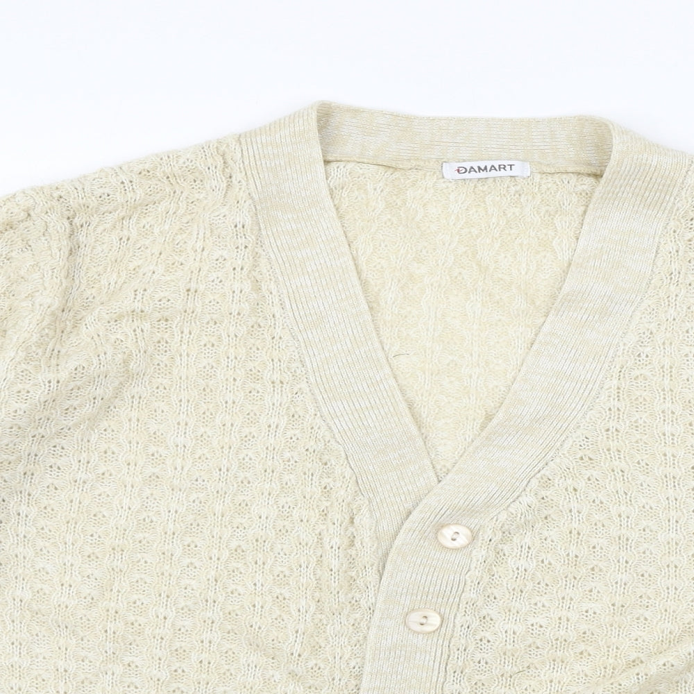 Womens UK Size 10 Damart Ivory Cardigan Jumper