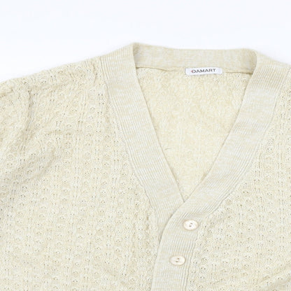 Womens UK Size 10 Damart Ivory Cardigan Jumper