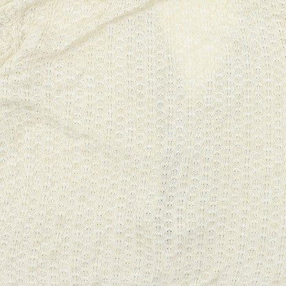 Womens UK Size 10 Damart Ivory Cardigan Jumper