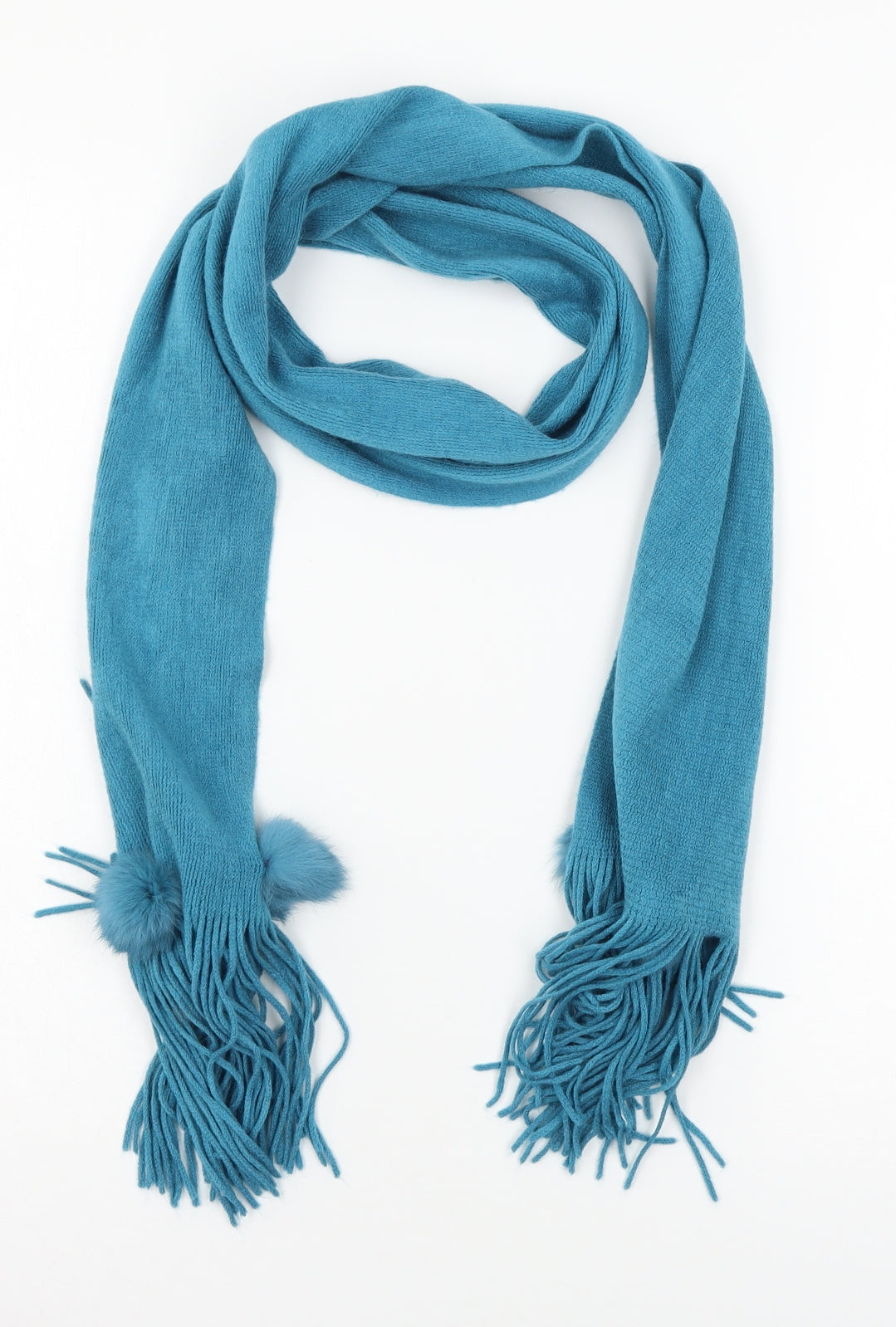 Preworn Womens Blue  Knit  Scarf