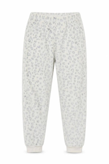 George Girls Ivory Animal Print Microfibre Capri Pyjama Pants Size 7-8 Years