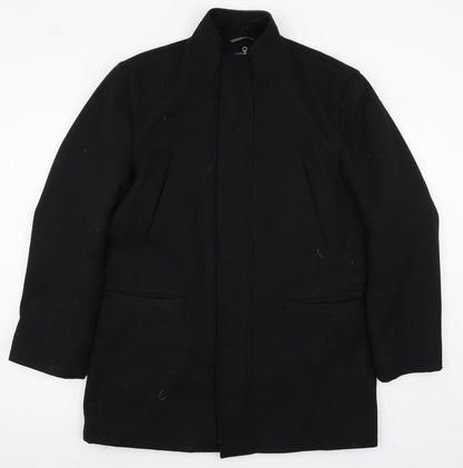 Tom English Womens Black   Pea Coat Coat Size L
