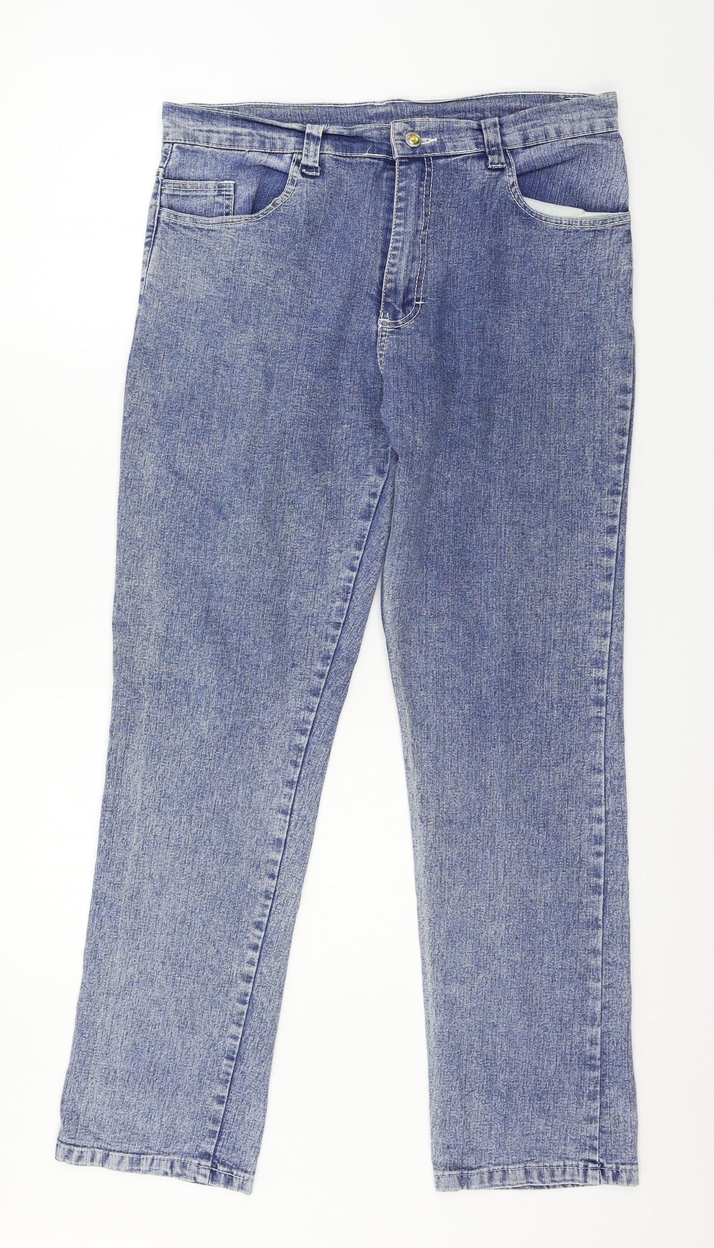 Britios Womens Blue  Denim Straight Jeans Size 36 in L29 in