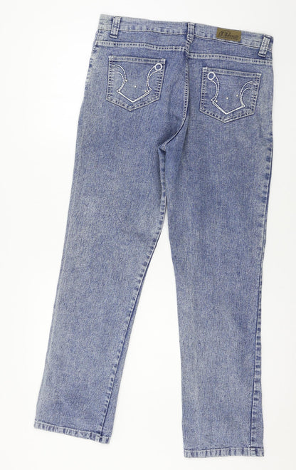 Britios Womens Blue  Denim Straight Jeans Size 36 in L29 in