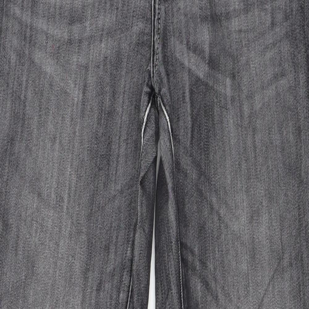 Hallhuber Womens Grey  Denim Straight Jeans Size 8 L28 in