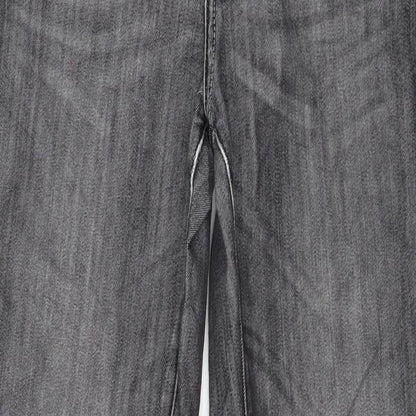 Hallhuber Womens Grey  Denim Straight Jeans Size 8 L28 in