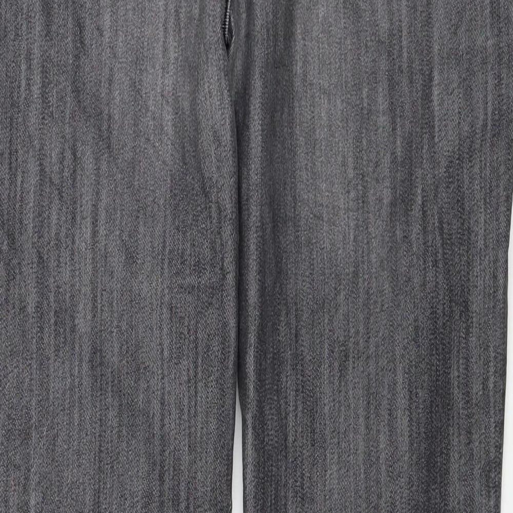 Hallhuber Womens Grey  Denim Straight Jeans Size 8 L28 in