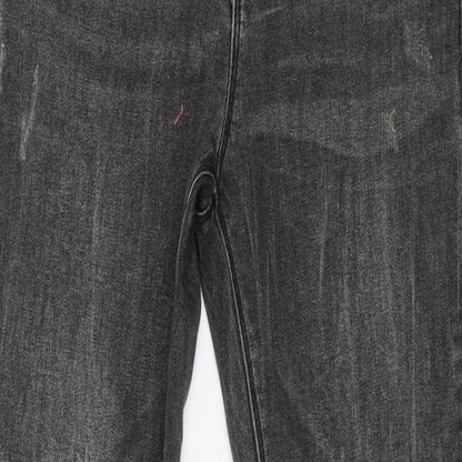 Denim & Co. Womens Grey  Denim Skinny Jeans Size 12 L27 in