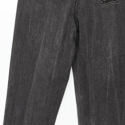 Denim & Co. Womens Grey  Denim Skinny Jeans Size 12 L27 in