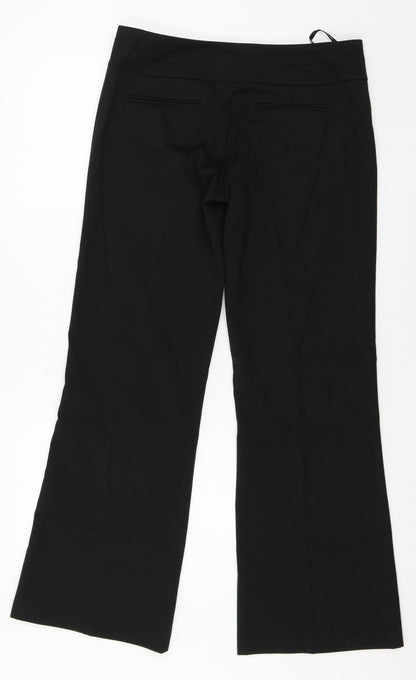 Warehouse Womens Black   Trousers  Size 12 L30 in