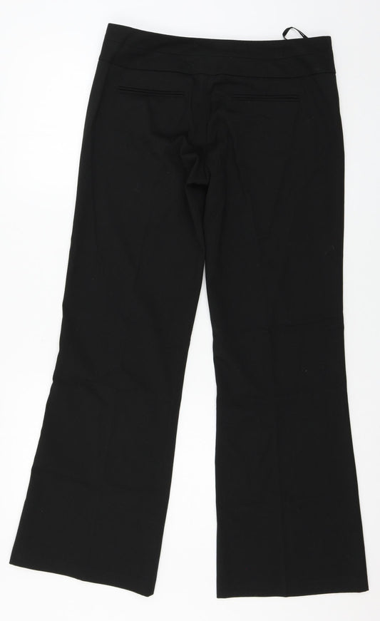 Warehouse Womens Black   Trousers  Size 12 L30 in