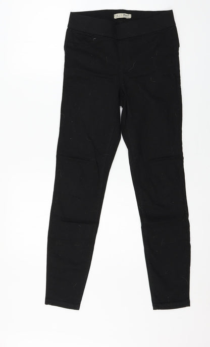 Denim & Co. Womens Black  Denim Jegging Jeans Size 8 L28 in