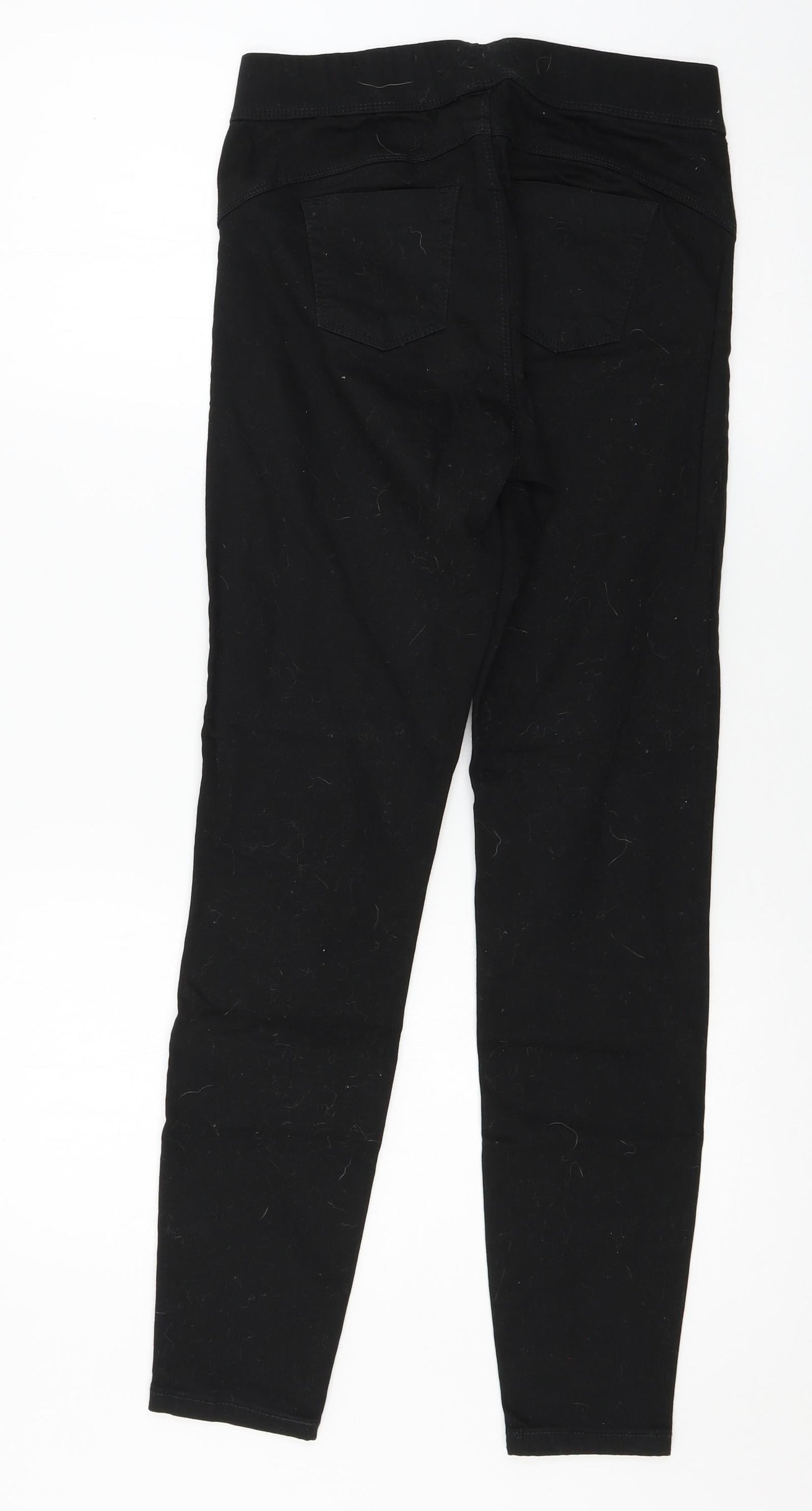 Denim & Co. Womens Black  Denim Jegging Jeans Size 8 L28 in