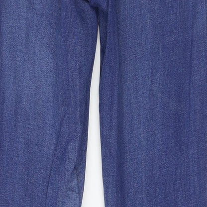 Topshop Womens Blue  Denim Skinny Jeans Size 28 in L25 in