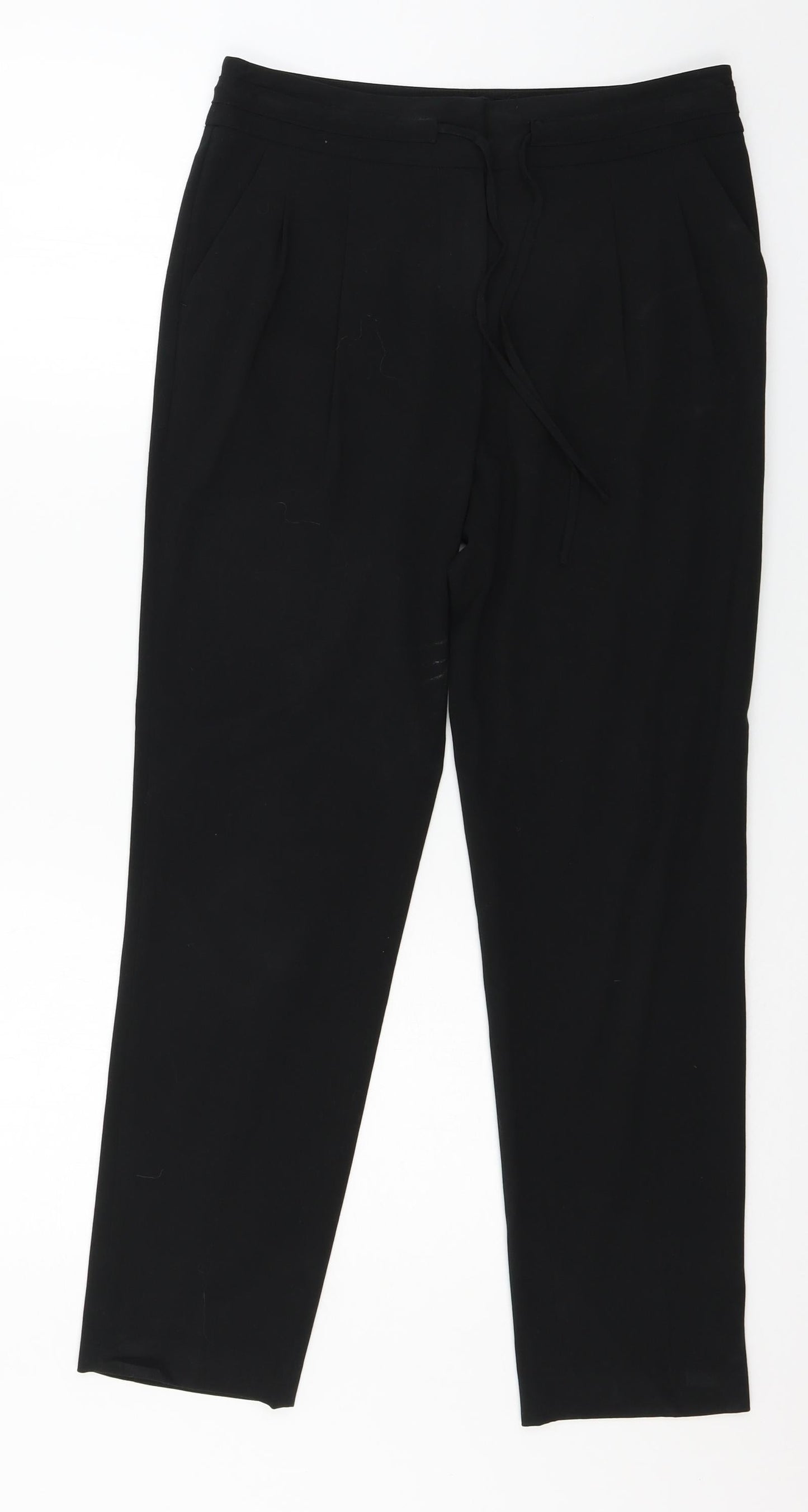 Womens UK Size 6 NEXT Regular Fit  Black Trousers