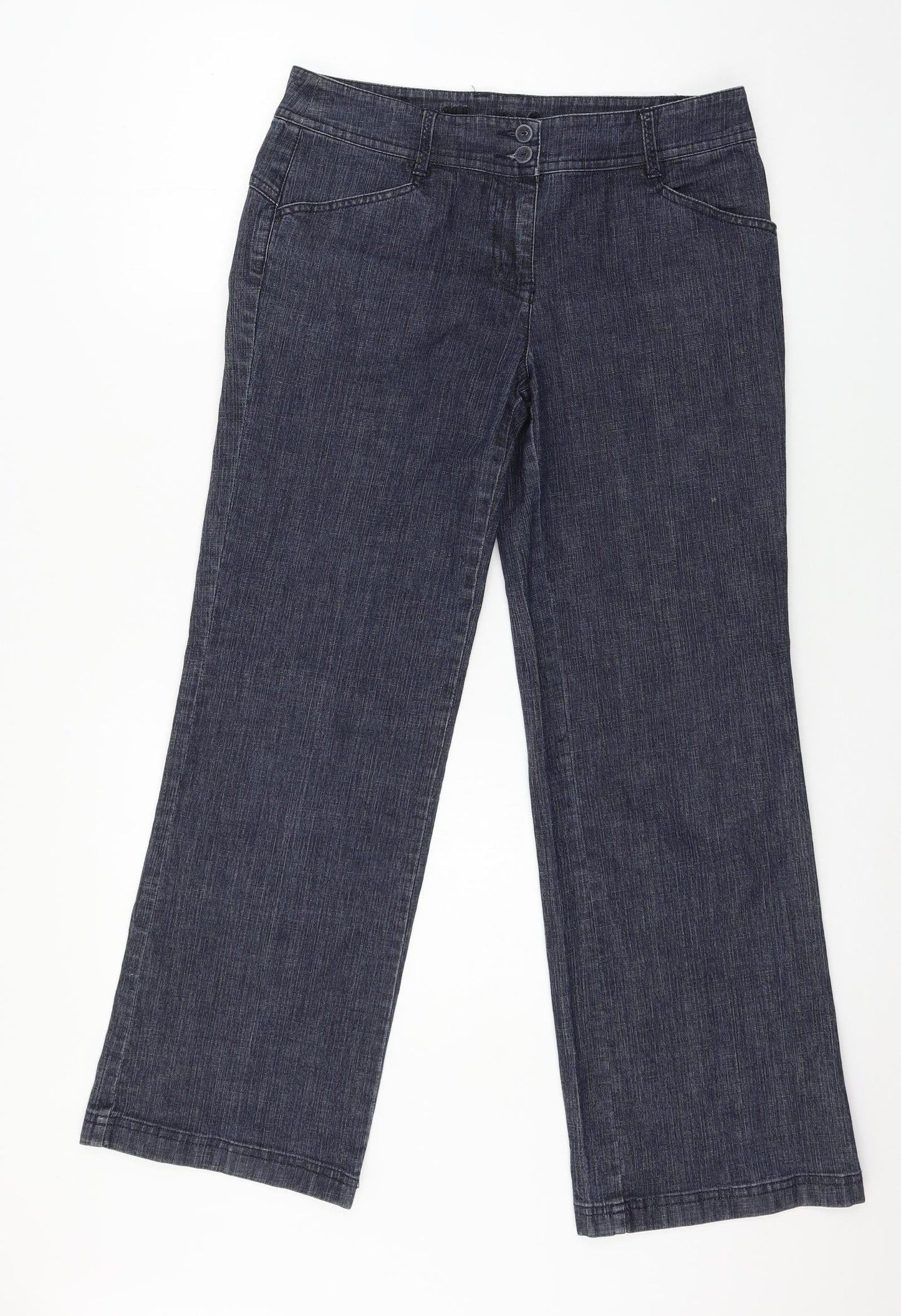 Monsoon Womens Blue  Denim Straight Jeans Size 10 L27 in