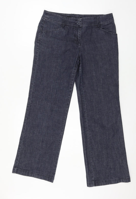 Monsoon Womens Blue  Denim Straight Jeans Size 10 L27 in