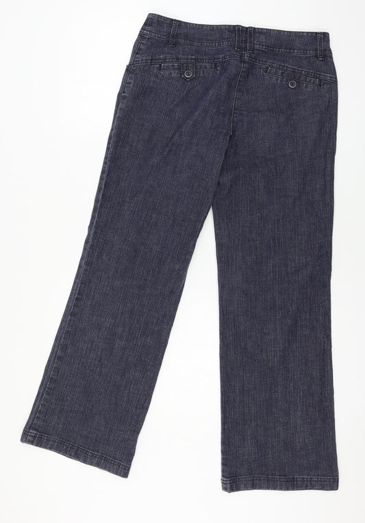 Monsoon Womens Blue  Denim Straight Jeans Size 10 L27 in
