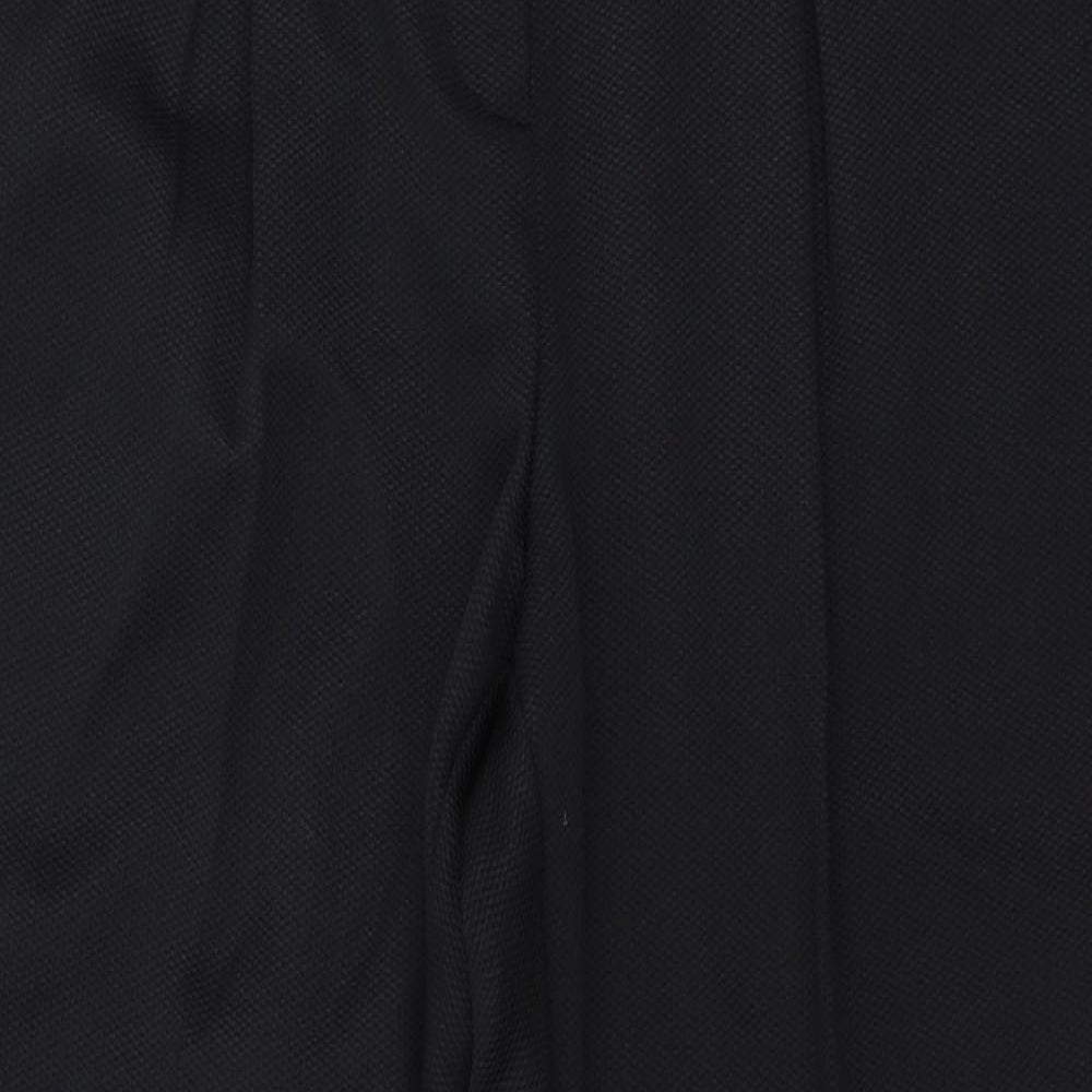 Womens UK Size 12 Preworn Regular Fit  Black Trousers