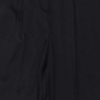 Womens UK Size 12 Preworn Regular Fit  Black Trousers
