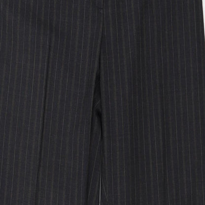 Rosner Womens Black Striped  Trousers  Size 12 L30 in