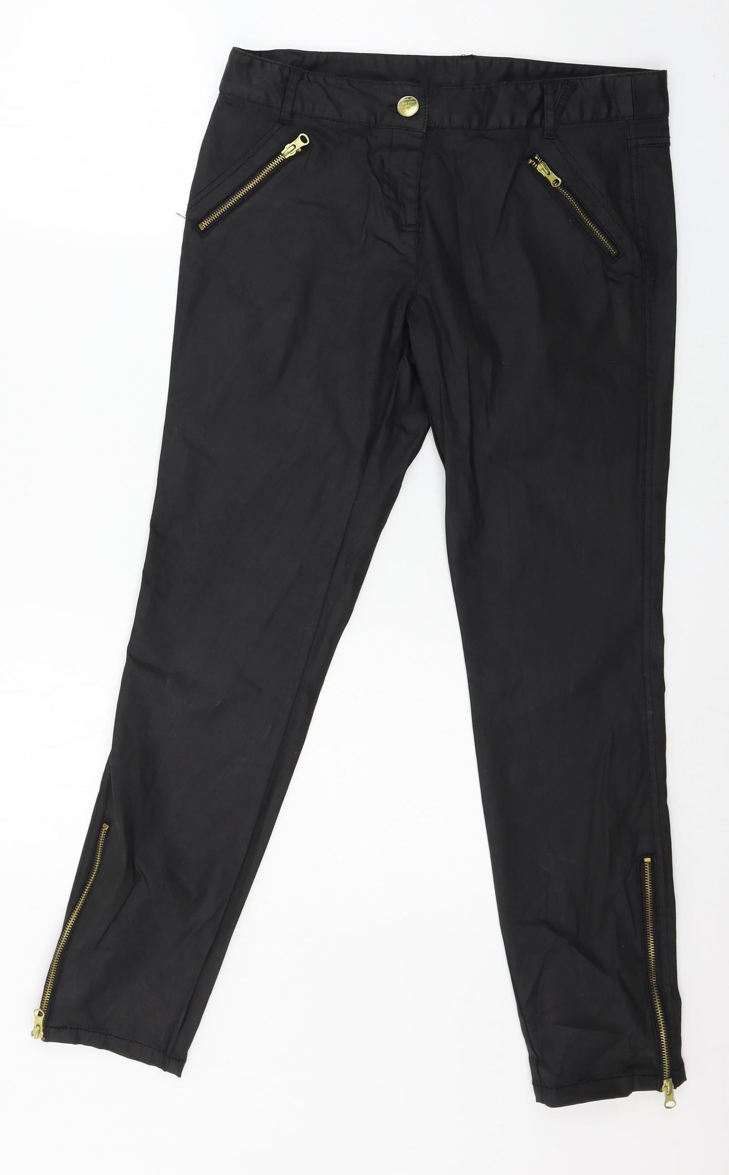 NEXT Womens Black  Denim Skinny Jeans Size 10 L27 in