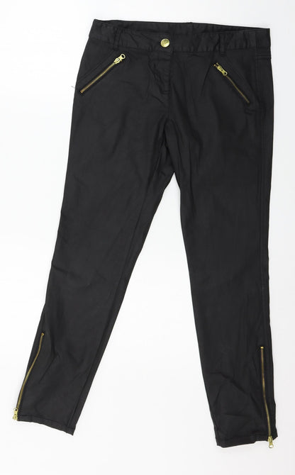 NEXT Womens Black  Denim Skinny Jeans Size 10 L27 in