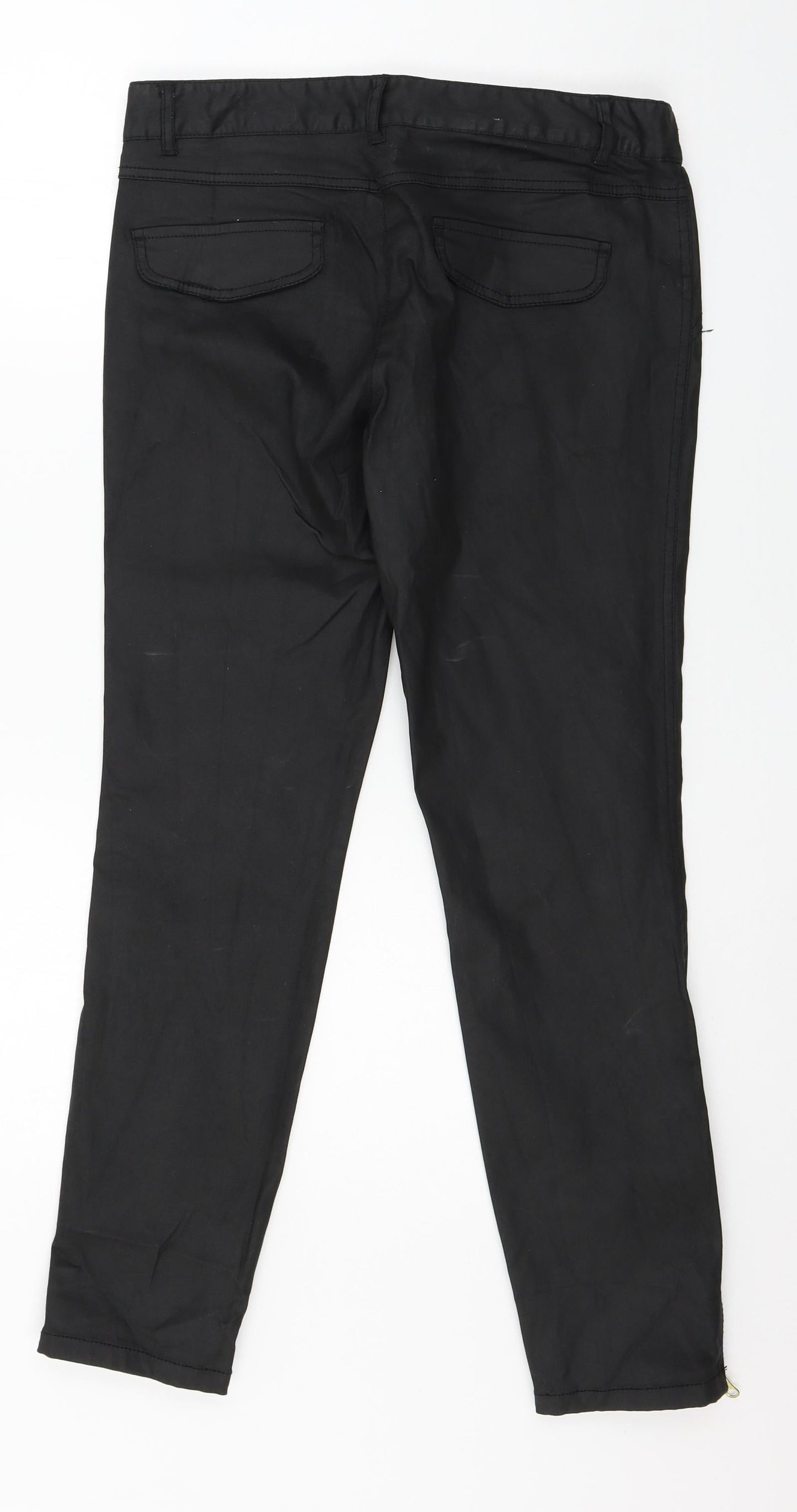 NEXT Womens Black  Denim Skinny Jeans Size 10 L27 in