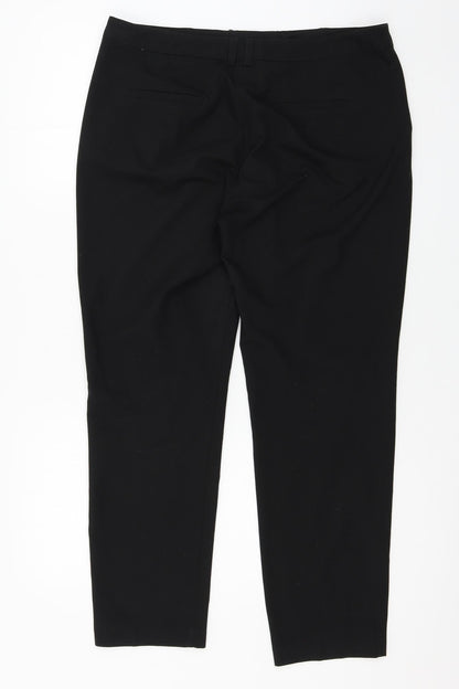 George Womens Black   Trousers  Size 12 L27 in