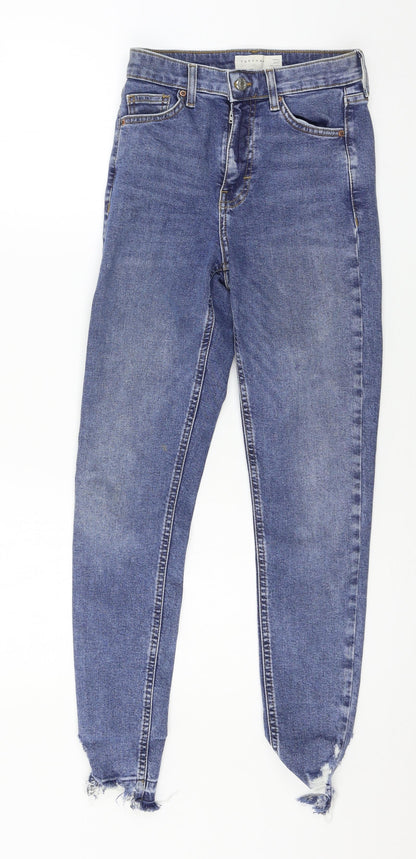 Topshop Womens Blue  Denim Skinny Jeans Size 26 in L30 in