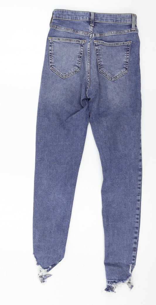 Topshop Womens Blue  Denim Skinny Jeans Size 26 in L30 in