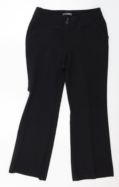 Womens UK Size 12 Atmosphere Regular Fit  Black Trousers