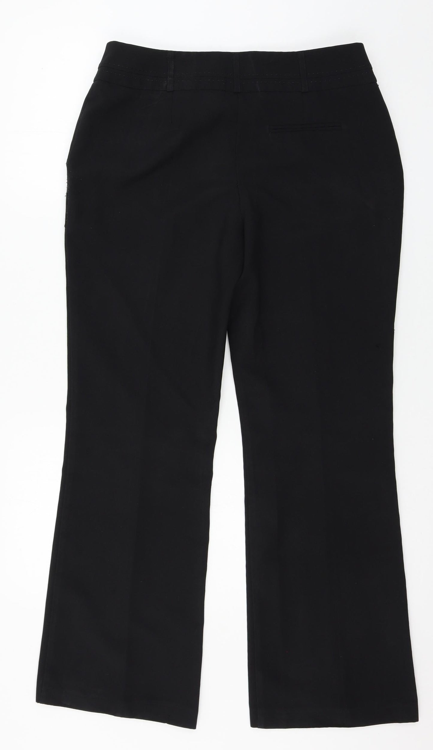 Womens UK Size 12 Atmosphere Regular Fit  Black Trousers