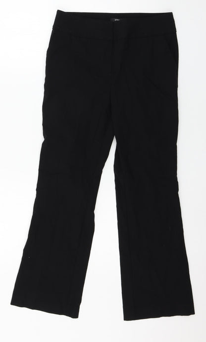 Womens UK Size 10 Papaya Regular Fit  Black Trousers