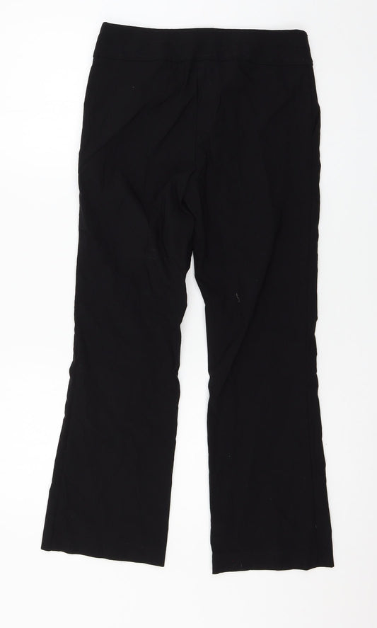 Womens UK Size 10 Papaya Regular Fit  Black Trousers